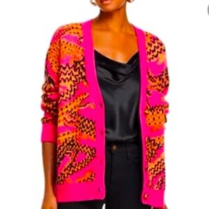 Farm Rio Pink Tiger Cardigan